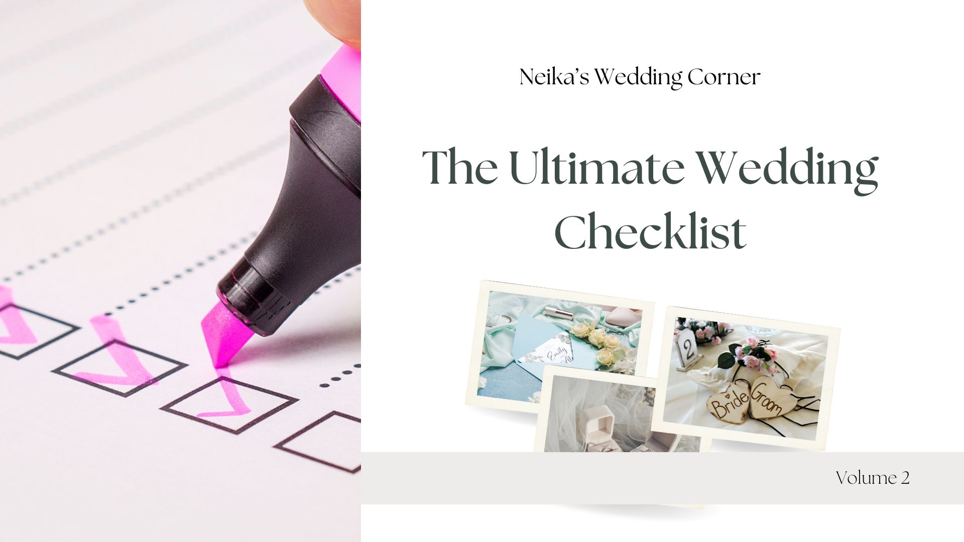 The Ultimate Guide to Wedding Checklists