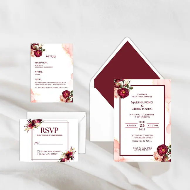 Metallic Invitation Suite