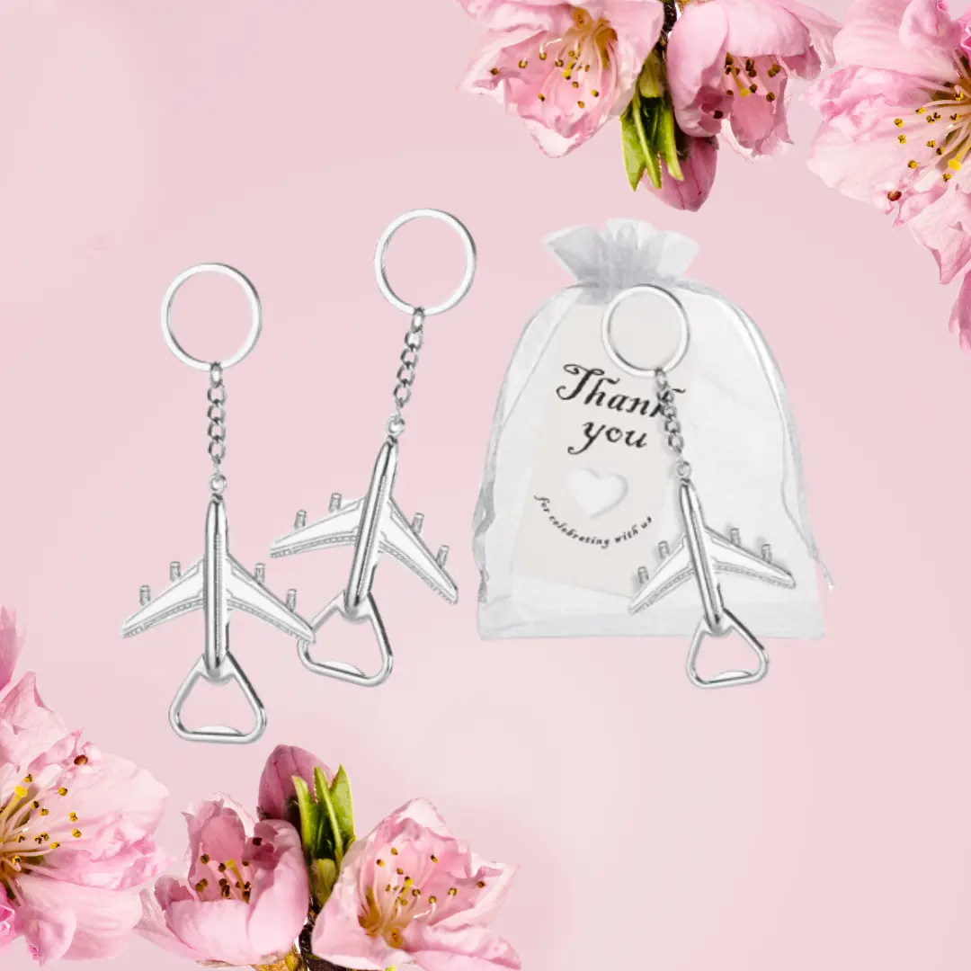 Airplane Bottle Opener Keychains