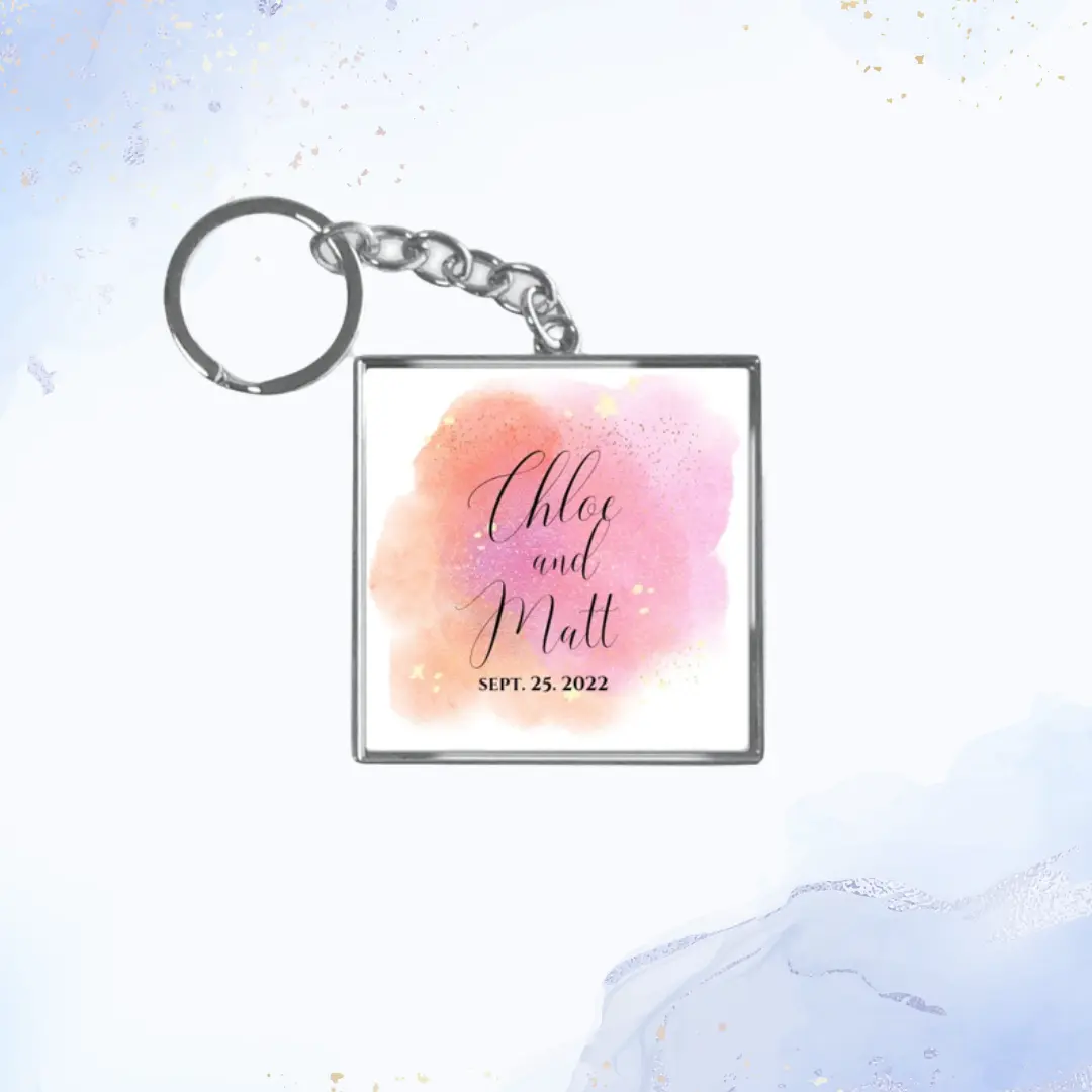 Square Acrylic Keychain